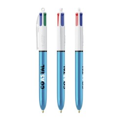 BIC® 4 Couleurs Shine - Stylo Bille Multicouleurs