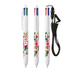 BIC® 4 Couleurs® Bille avec Lanyard