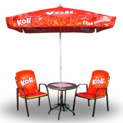 Parasol Carré 2x2m Café - Élégance et Protection