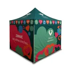 Tonnelle pliante personnalisée 3x4,5m - Mobilier événementiel pas cher