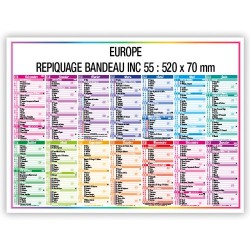 Calendrier 4 Saisons Europe 2025 - Idéal pour le Bureau