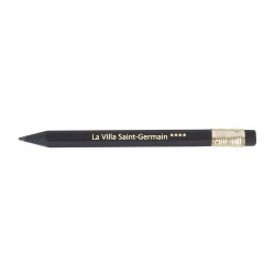 Crayon Prestige Black Hexa 8,7 cm avec Gomme