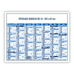 Calendrier bancaire 2025 Standard - Personnalisable