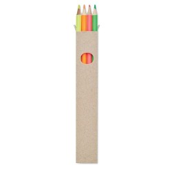 Set de 4 Crayons Surligneurs dans une Boîte Kraft