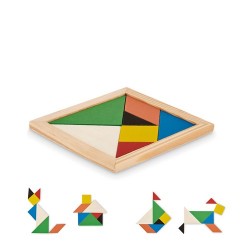 Puzzle en bois personnalisé Tangram - Idéal cadeau