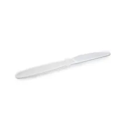 Couteau réutilisable translucide en polypropylène PP éthique personnalisé pour événements