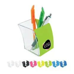 Pot à Crayons Personnalisé Écologique 77x80x95mm pour Entreprises - Idéal pour Bureau