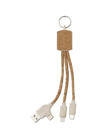 Câble de charge écologique en liège personnalisé - Landry