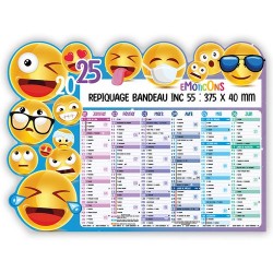 Calendrier EMOTICONS 2025 - Un Bureau Coloré