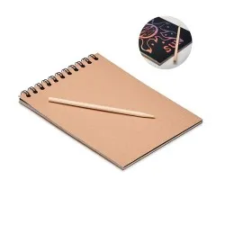 Carnet à gratter personnalisé - BLACK