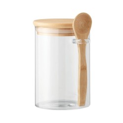 Bocal en Verre Borosilicate avec Couvercle Bambou