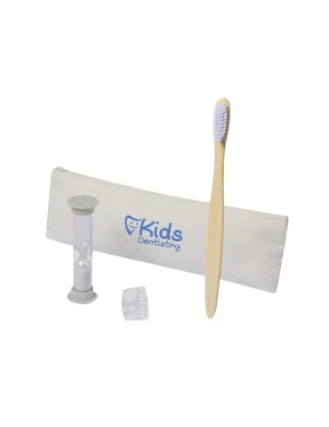 Set Personnalisé de Brosse à Dents Écologique en Bambou Lowchen