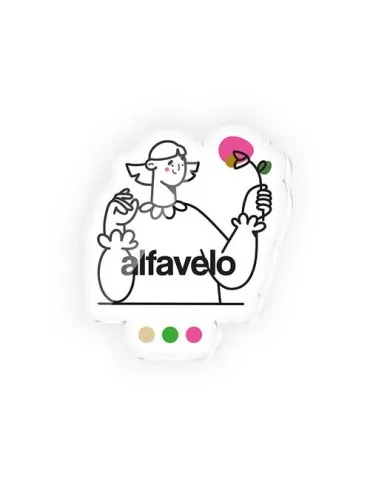 Badge personnalisé en plastique PMMA avec aimant, dimensions entre 20 cm² et 40 cm²