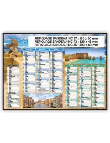 VOYAGES | Calendrier bancaire thématique 2026