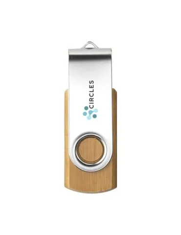 Twist Bamboo en stock clé USB 4 GB