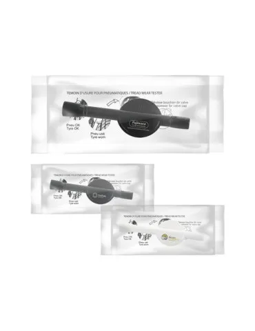 TESTEUR USURE DE PNEUS EN SACHET INDIVIDUEL AVEC NOTICE