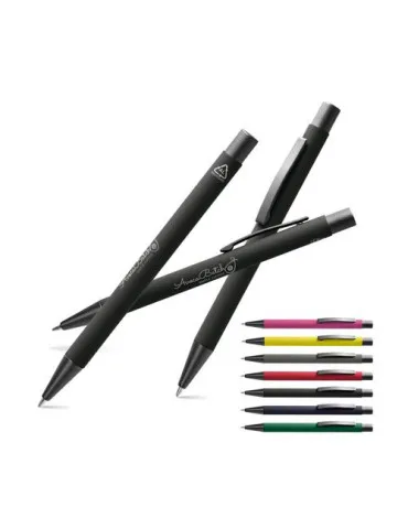 STYLO BILLE ECRITURE BLEUE EN ALU RECYCLE