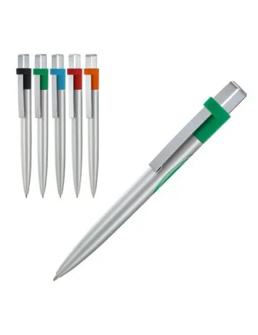 STYLO BILLE ECRITURE BLEUE CORPS ET CLIP METAL