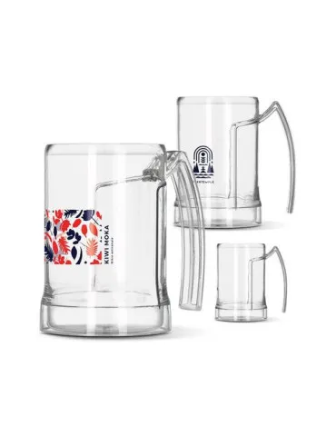 MUG CHOPE DE BIERE PLASTIQUE (TRITAN) 50 cl RAS BORD