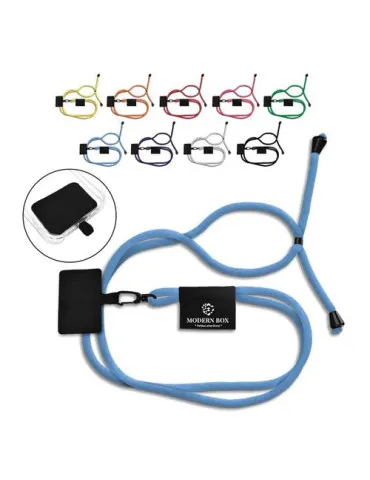 LANYARD CORDON TOUR DE COU PORTE TELEPHONE A LONGUEUR AJUSTABLE