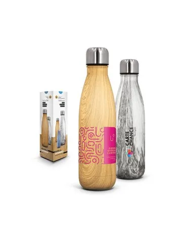 BOUTEILLE GOURDE ISOTHERME DOUBLE-PAROI INOX 50 cl