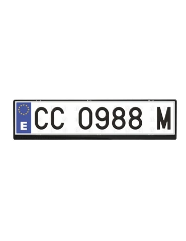 plaque d'immatriculation