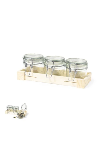 Set de Bocaux en Verre Personnalisés - Gaby