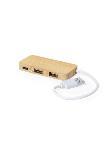 Port USB Écoresponsable en Bambou Personnalisé - Norman pas cher