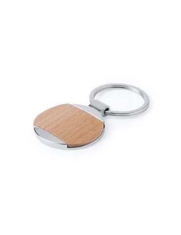 Porte-clés personnalisés en métal et bois naturel pas cher Vitolok