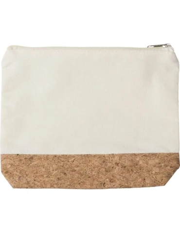 Trousse de Toilette Écologique en Coton et Liège Personnalisée Teagan