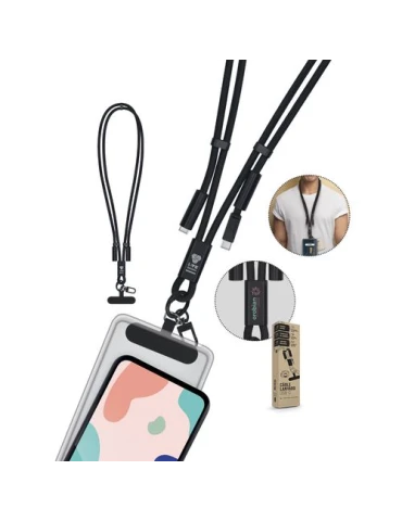 CÂBLE DE CHARGE LANYARD LONGUEUR RÉGLABLE POUR TÉLÉPHONE