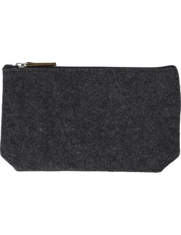 Trousse de toilette écologique en feutre rPET personnalisée Lucy