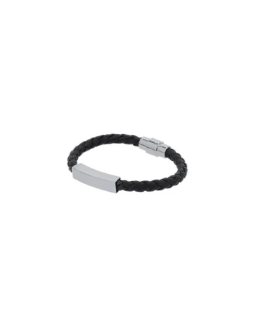 Bracelet personnalisé en cuir avec gravure Karasef