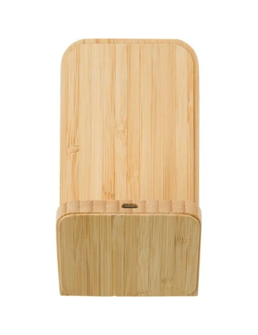 Chargeur à induction écologique en bambou - Personnalisé et pratique par Claudie