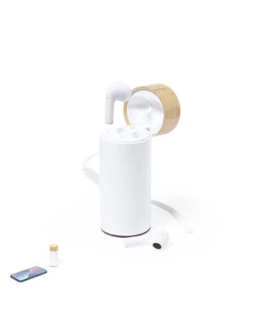 Écologique Écouteurs Bluetooth 5.0 avec Power Bank - Lac
