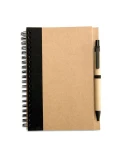 Bloc-notes recyclé avec stylo personnalisé