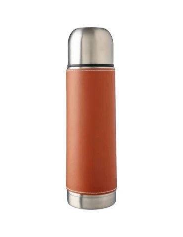 Bouteille isotherme écologique de 500 ml en acier inoxydable Bernard Sac shopping personnalisé en coton Oeko-Tex 220 g/m2 Isaa