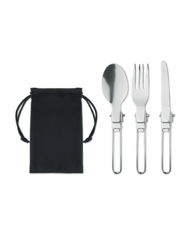 Set de 3 couverts de camping réutilisables personnalisés STAPI SET