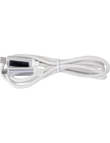 Câble de charge et de transfert en tissu nylon 65W personnalisé Claudia