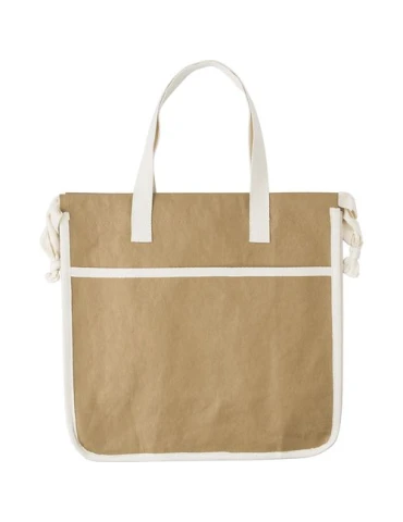 Sac shopping personnalisé en papier laminé écologique - Emery