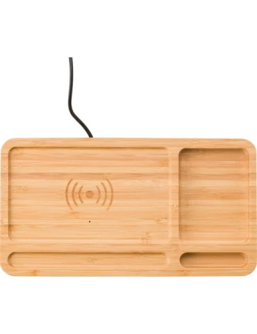 Organiseur de bureau écologique avec chargeur à induction Faye