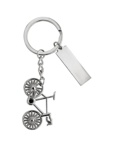 Porte-clés en métal personnalisé 'bicyclette' Sullivan