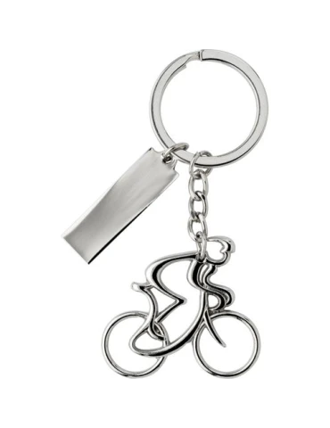 Porte-clés en métal personnalisé 'Cycliste' - Cirilio