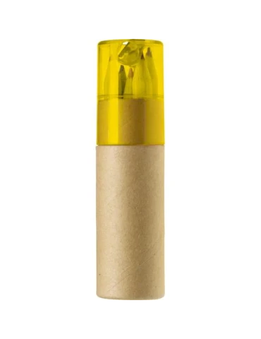 Tube de 6 Crayons Écologiques avec Taille-Crayon - Libbie