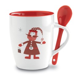 Mug CLAUS avec Cuillère - Un Cadeau Magique