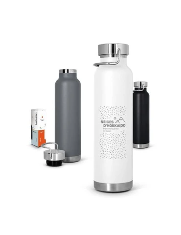 BOUTEILLE GOURDE ISOTHERME DOUBLE-PAROI INOX 65 cl
