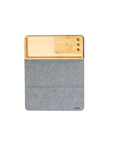 Tapis Souris Multifonction Écologique et Publicitaire avec Chargeur Organisateur Hossian