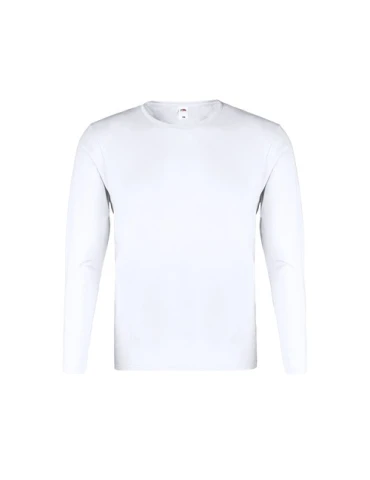 T-Shirt Longue Manche Blanc Personnalisé Écologique pour Adulte - Iconic