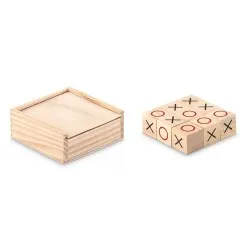 Jeu de Morpion en Bois Personnalisable TIC TAC TOE