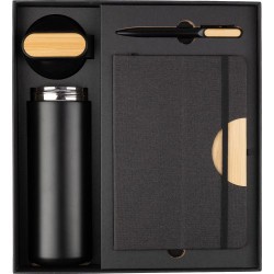 Coffret cadeau gourde 640 ml, stylo et carnet Kurt